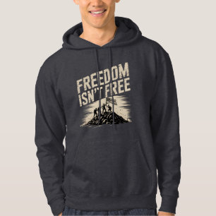 Sudadera Arte de Tributo a Iwo Jima La Libertad No Es Gratu