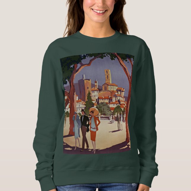 Sudadera Arte de Verano Vintage Grasse (Anverso)