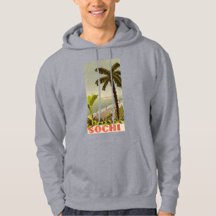 Sudadera Arte de viaje de la estación marina de Sochi vinta