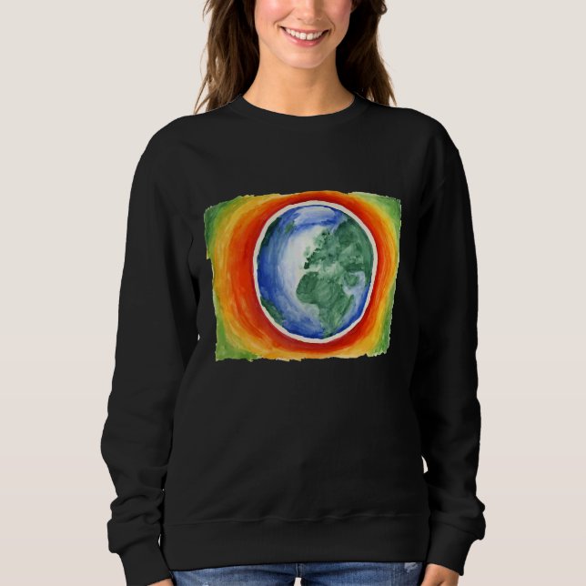 Sudadera Arte del Día de la Tierra (Anverso)