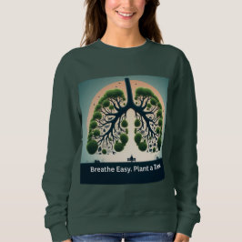Sudadera Arte del entorno del árbol verde simbólico