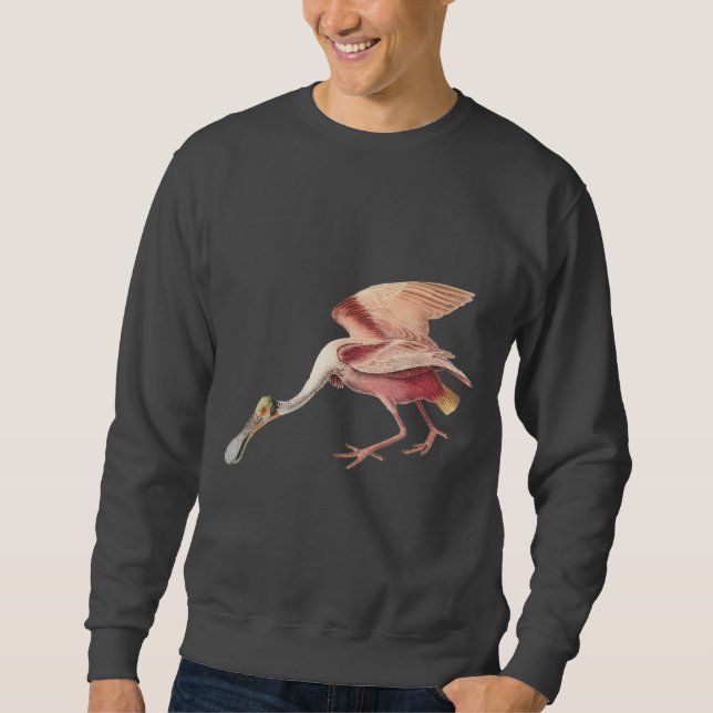 Sudadera Arte del ilustracion del pájaro que vadea del (Anverso)