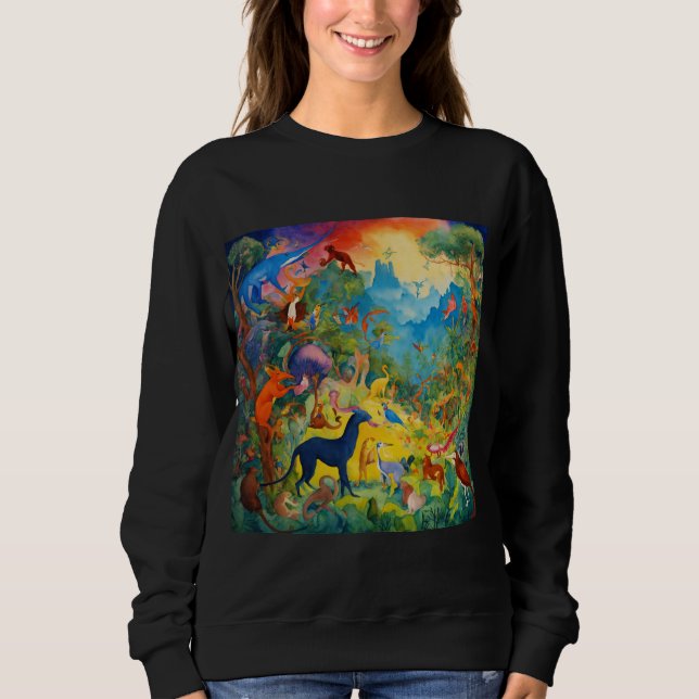 Sudadera arte del reino de la jungla (Anverso)