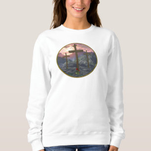 Sudadera arte digital cruz calvario