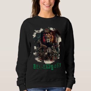Sudadera Arte digital legado legendario del león GRÁFICO