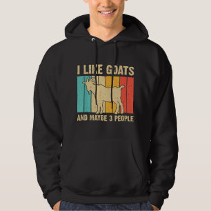 Sudadera Arte Divertido de Cabra para Hombres Mujeres Amant