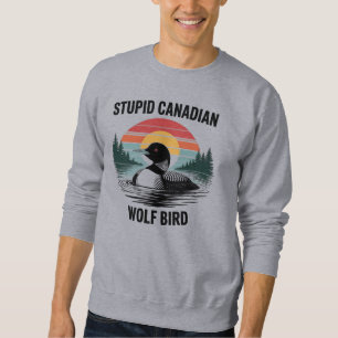 Sudadera Arte divertido del somorgujo canadiense con estilo