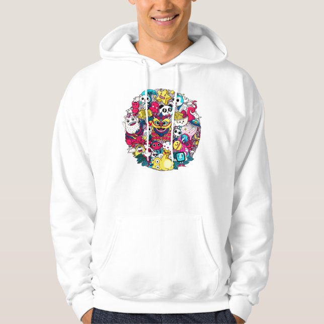 Sudadera Arte Doodle Japonés (Anverso)