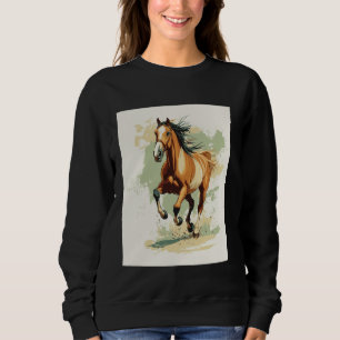 Sudadera Arte ecuestre Libertad de caballo al galope