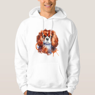 Sudadera Arte en Acuarela del Cavalier King Charles Spaniel