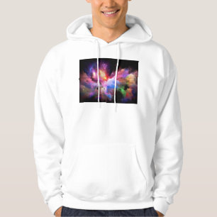 Sudadera Arte en la nube de SlipperyJoe abstracto vibrante 