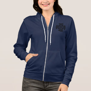 Sudadera Arte fino de nudo de cruz celta antigua