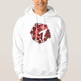 Sudadera Arte floral vintage de trucha marrón alemana