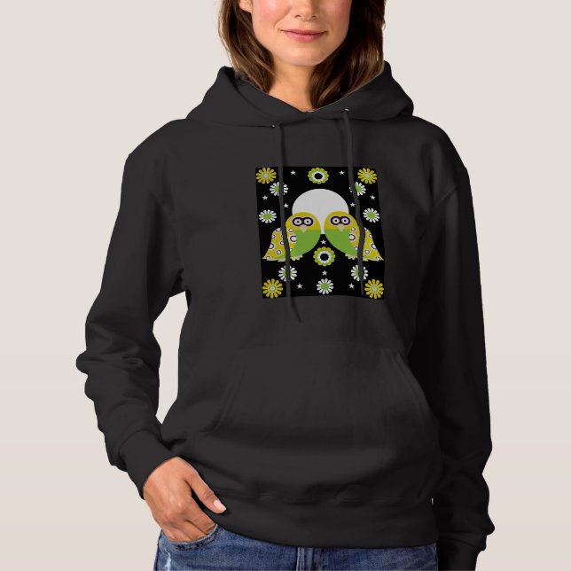 Sudadera Arte folclórico de búho escandinavo (Anverso)