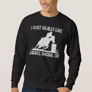 Sudadera Arte Genial de Carreras de Barriles para Hombres y