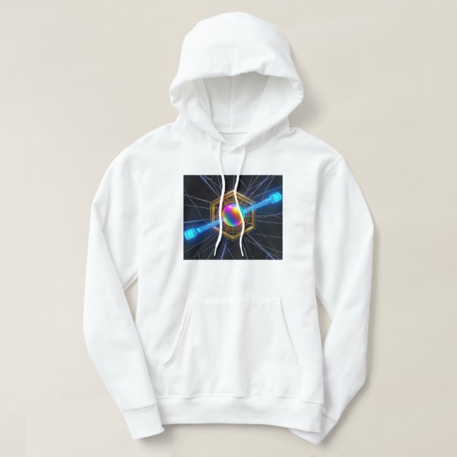 Sudadera arte geométrico de camiseta futurista estilo de ci (Diseño del anverso)