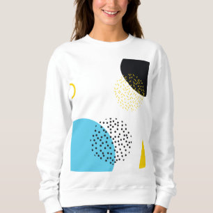 Sudadera Arte geométrico moderno, sencillo, divertido, de e