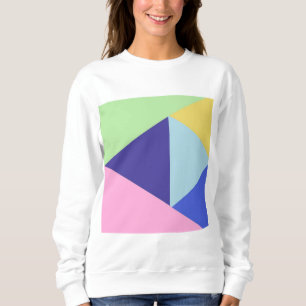 Sudadera arte geométrico multicolor