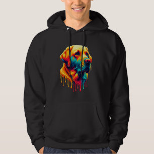 Sudadera Arte goteante Labrador Retriever Lab Labradores La