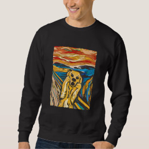Sudadera Arte Grito de Golden Retriever
