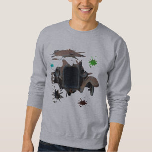 Sudadera Arte Grunge de Coche Antiguo Rústico,