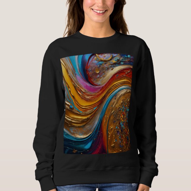 Sudadera arte hecho a mano (Anverso)
