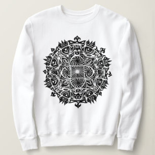 Sudadera Arte Intrincado de Mandalas Hipnóticos
