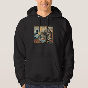 Sudadera Arte Japonés Atardecer Monte Fuji Fauna Morsa Rame