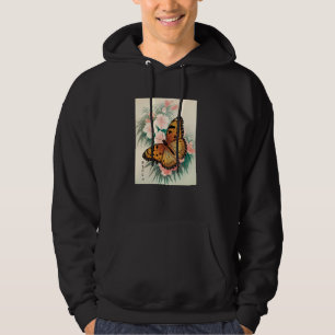 Sudadera Arte Japonés Mariposa Monarca Kyosai Antiguo Japa