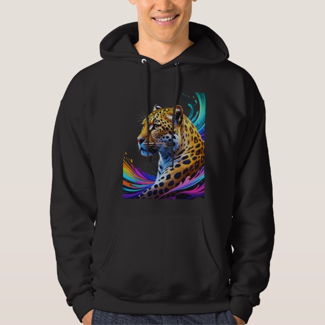 Sudadera Arte leopardo (Anverso)