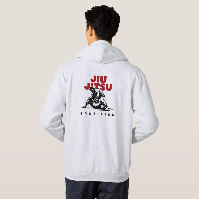 Sudadera arte marcial brasileño personalizable Jiu-jitsu (Reverso completo)