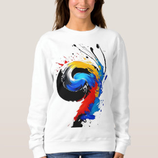 Sudadera arte multicolor