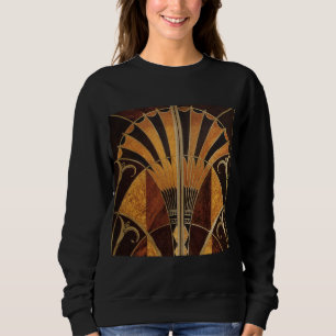 Sudadera arte Nouveau, art déco, vintage, colores de mader