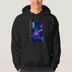 Sudadera Arte Otaku japonés Vaporwave Synthwave Retro de lo