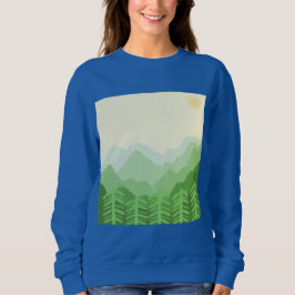 Sudadera arte paisajístico hermoso