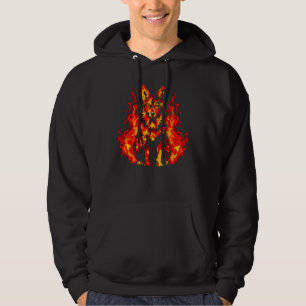Sudadera Arte Pastor Alemán Fuego
