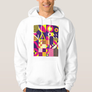 Sudadera Arte pop, formas geométricas coloridas.