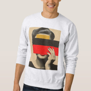 Sudadera Arte pop moderno: Mujer misteriosa detrás de los c