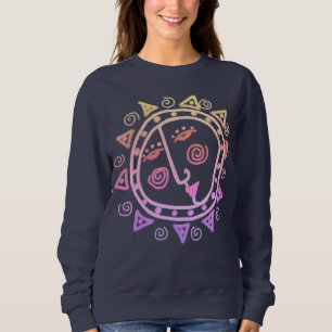 Sudadera Arte portable cara de sol abstracto