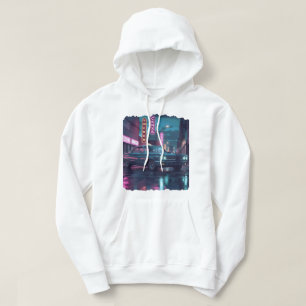 Sudadera Arte Retro de Escena Callejera Coche Clásico de lo