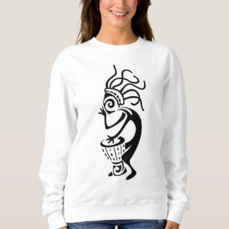 Sudadera Arte Tribal Africano Vibrante Bailarines y Músicos