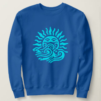 Sudadera Arte tribal del sol y olas del océano
