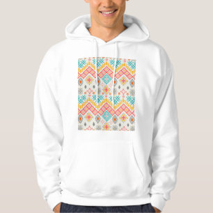 Sudadera Arte tribal: huella geométrica boho.