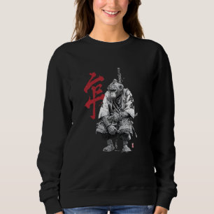 Sudadera Arte Ukiyo-e del mono samurái