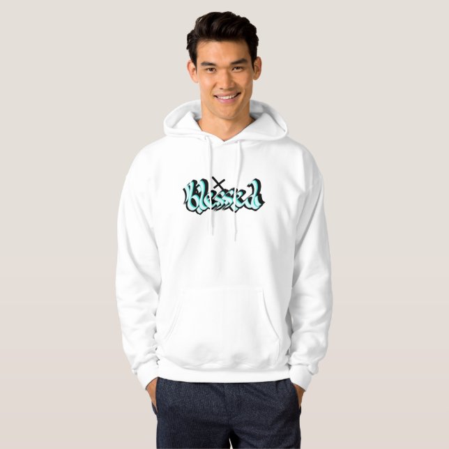 Sudadera Arte Urbano Caligrafía Bendita (Anverso completo)