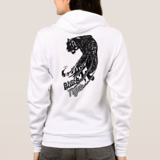 Sudadera Arte vector de tigres negros con texto de tigre ne