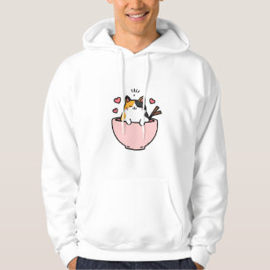 Sudadera Arte vectorial de anime calico lindo