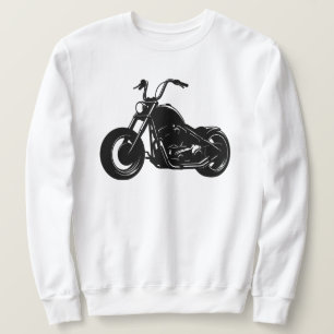 Sudadera Arte vectorial de motocicleta clásica cruiser negr