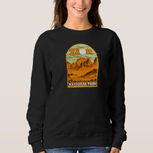 Sudadera Arte vintage del Parque Nacional Zion Recuerdo art