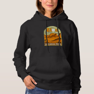 Sudadera Arte vintage del Parque Nacional Zion Recuerdo art